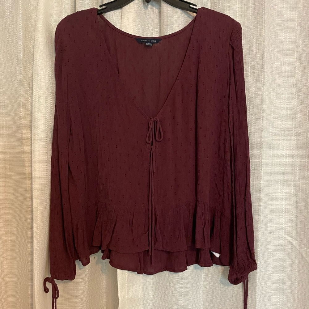 babydoll long sleeve top